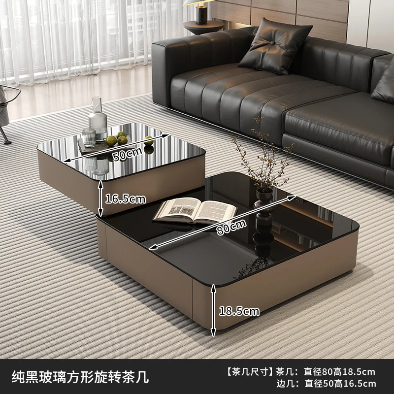 Minimalist French-Style Coffee Table with Storage Drawer