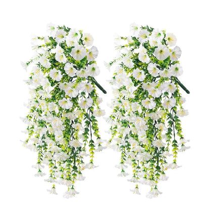 2-Pack 75cm UV-Resistant Artificial Petunia Hanging Garlands
