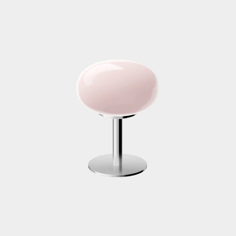 3-Color Dimming Macaron Glass Table Lamp & Eye-Care Bedside Light