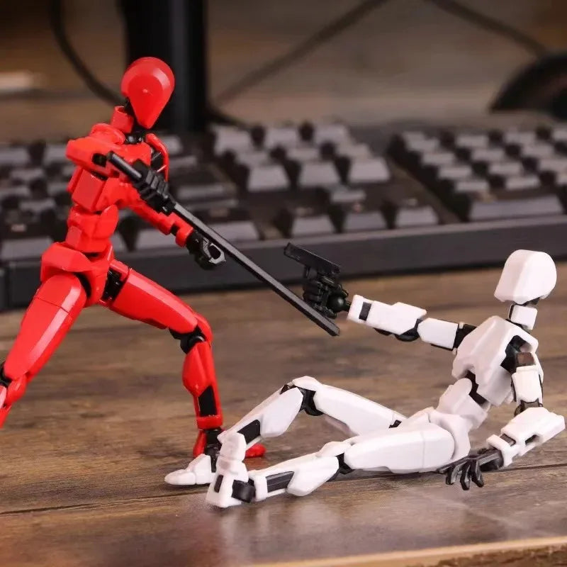 3D Printed Lucky 13 Multi-Jointed Movable Robot Action Figure