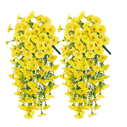 2-Pack 75cm UV-Resistant Artificial Petunia Hanging Garlands