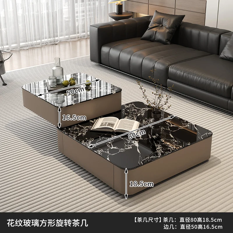 Minimalist French-Style Coffee Table with Storage Drawer
