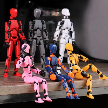 3D Printed Lucky 13 Multi-Jointed Movable Robot Action Figure