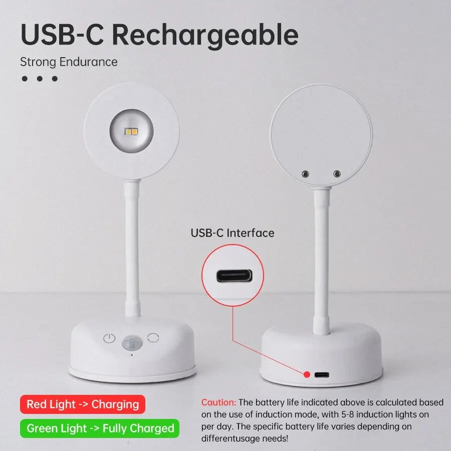 Wireless Motion Sensor LED Night Light with USB Charging