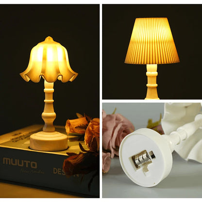 Mini Battery-Powered LED Night Light & Nordic Table Lamp