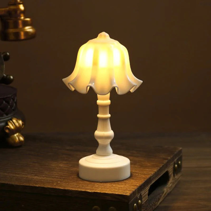 Mini Battery-Powered LED Night Light & Nordic Table Lamp