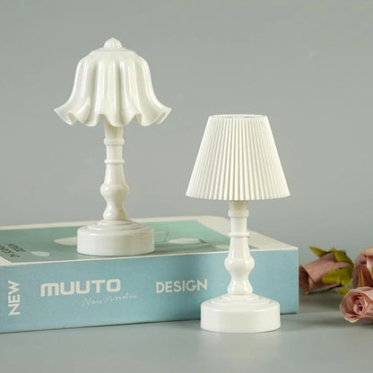 Mini Battery-Powered LED Night Light & Nordic Table Lamp
