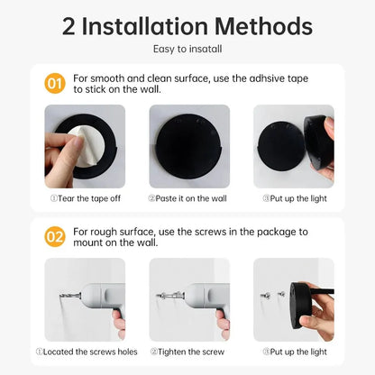 Wireless Motion Sensor LED Night Light with USB Charging